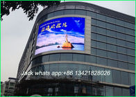 आउटडोर विज्ञापनों के लिए चमकदार जलरोधक एलईडी वीडियो दीवारें 1/4 स्कैन पी 8