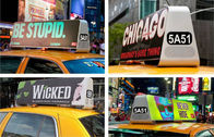 पी 5 डबल पक्षीय कार टॉप विज्ञापन साइन्स, टैक्सी कैब रूफ साइन्स वायरलेस 3 जी / वाईफ़ाई