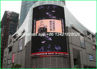 एचडी वक्र एलईडी विज्ञापन शॉपिंग मॉल के लिए घुड़सवार पी 10 दीवार प्रदर्शित करता है