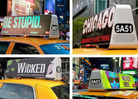 आउटडोर एलईडी टैक्सी छत साइन्स, टैक्सी कैब विज्ञापन साइन्स हाई डेफिनिशन