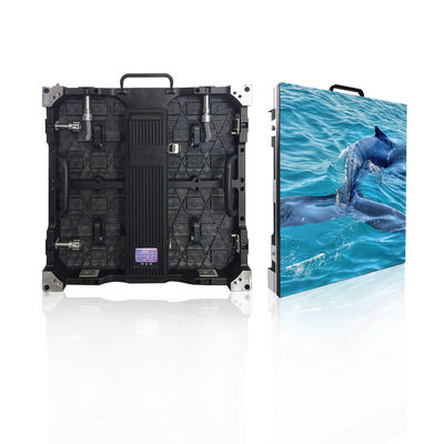 एसएमडी फुल कलर आउटडोर रेंटल एलईडी स्क्रीन 4 मिमी पिक्सेल पिच एल्यूमिनियम प्रोफाइल कैबिनेट