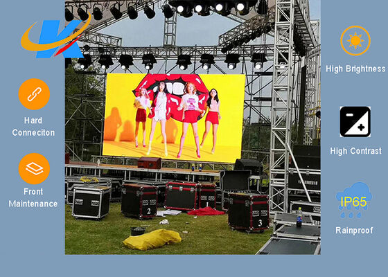 P2.97 Outdoor Rental Digital Display Screen Support Quick Installation